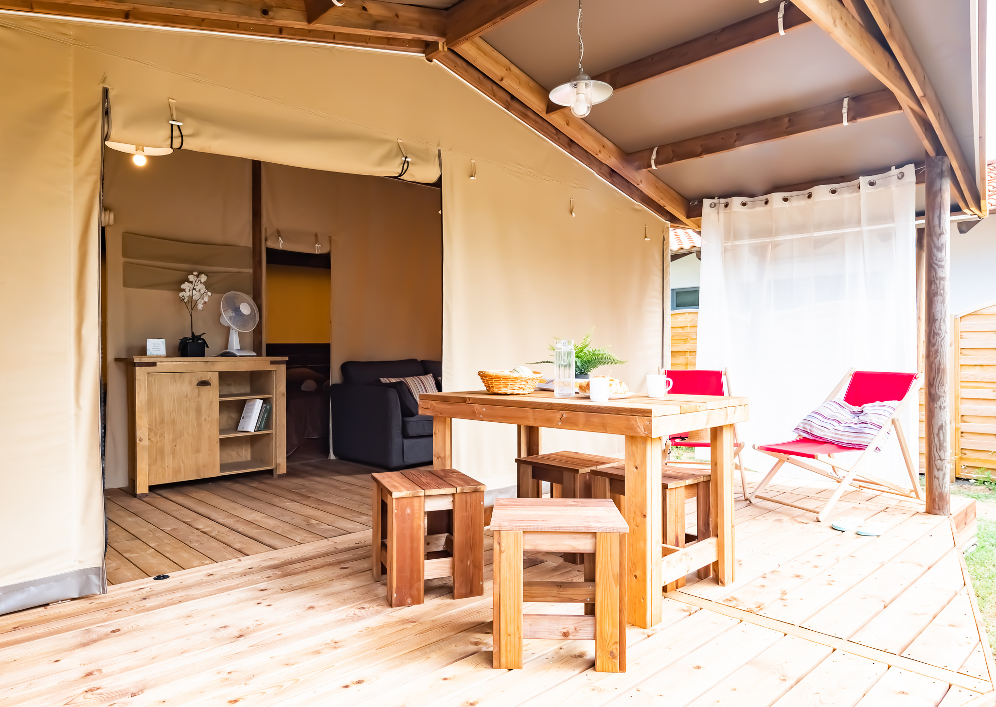 Tente Ecolodge Family – 2 chambres 2/4 Pers.